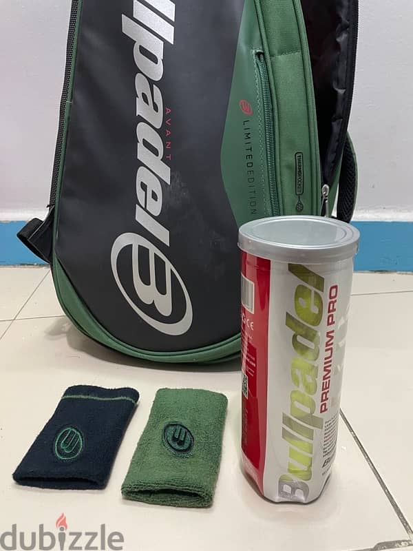 PADEL BAG BULLPADEL 2022 Racket+Balls+Cap+Ristband 9