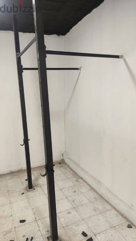 Weight Bar and pull-up rake راك للبارات وعقلة 0