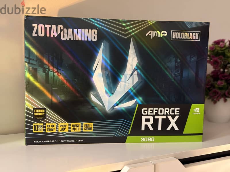 كارت شاشة ZOTAC GAMING GeForce RTX 3080 AMP HOLOBLACK جديد 5