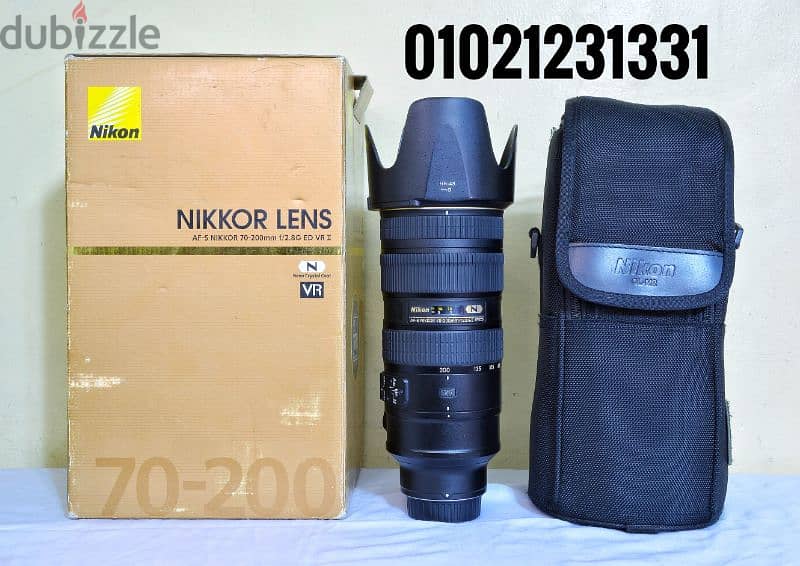 Lens NIKON 70-200mm f/2.8G ED VR II 0