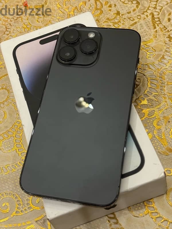 iPhone 14 Pro Max 256 gb battery 97 خطين بحاله ممتازة 0