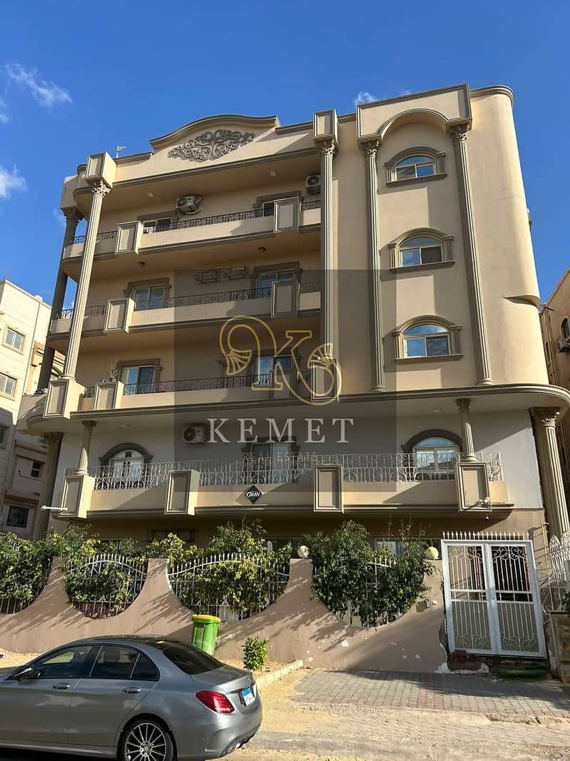 Apartment 240 m in Narges, buildings, second floor, view garden, super luxury finishing, first inhabitant, special location, near Fatima Sharbatly, th 0