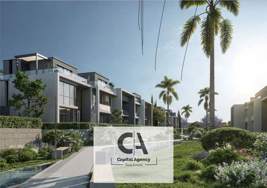 Apartment for sale in the heart of October in Club Hills Residence Compound, 6th of October Open view on the landscape - Only 10% down payment 0