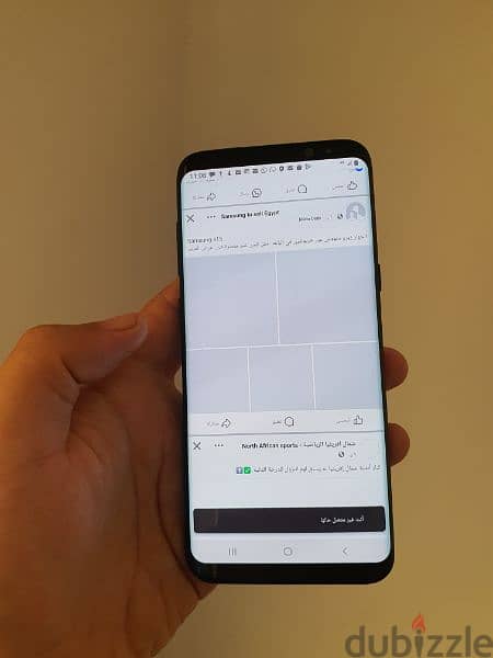 سامسونج S8بلص شريحتين  شغال ممتاز بس  فاصل كاميرا 4