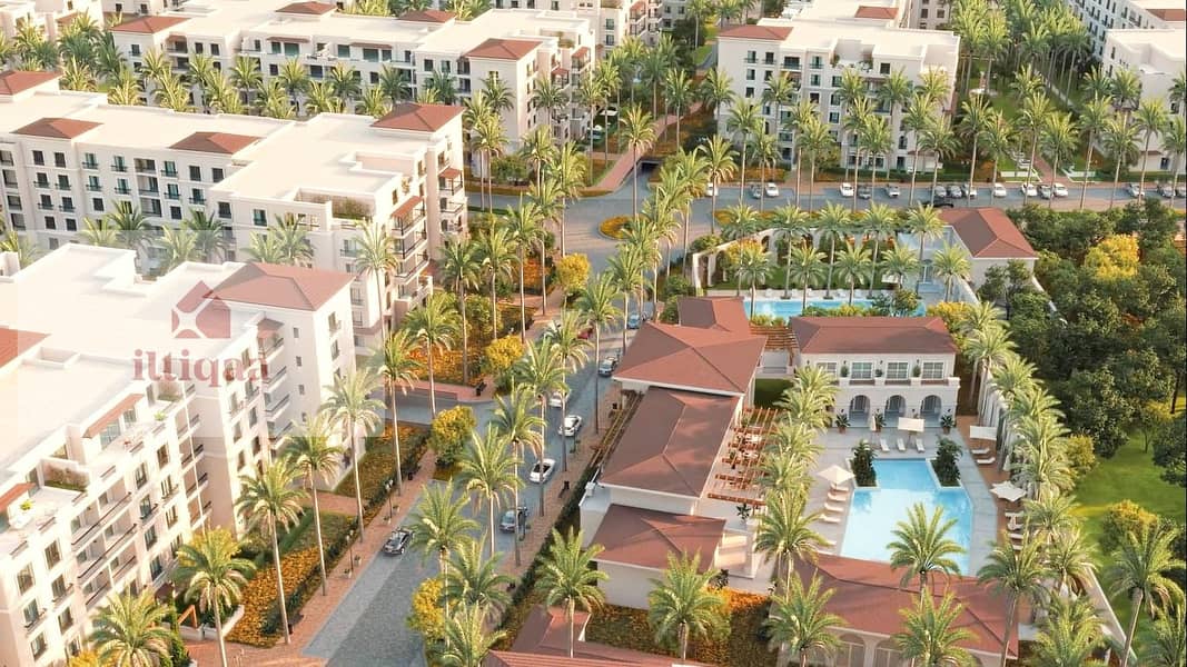 Studio+ garden for 8500,000 DP fully finished in village west compound by Dorra in El Sheikh Zayed 0