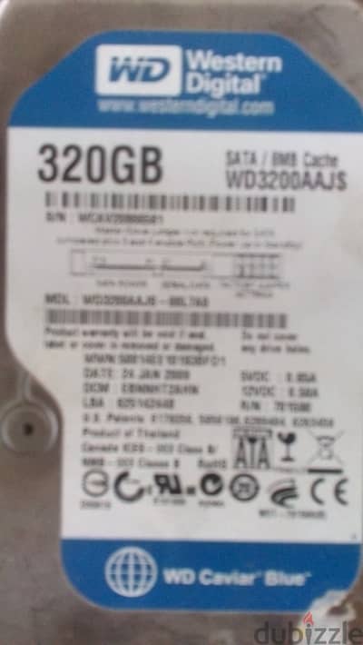 WD H. D. D هارد ديسك ويسترن ديجيتال 320 G. B.