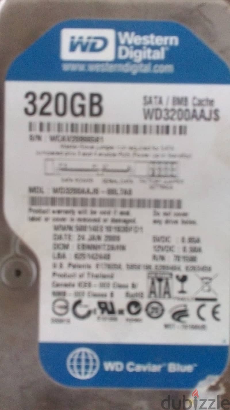 WD H. D. D هارد ديسك ويسترن ديجيتال 320 G. B. 0