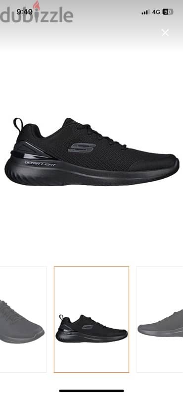 سكيتشرز sketchers جديد مقاس ٤٤ رصاصي ومقاس46 اسود memory foam 0