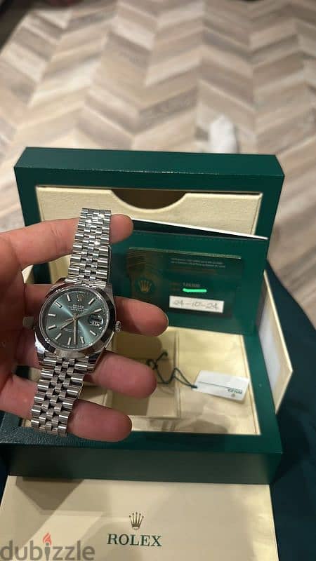 Datejust 41 stainless steel wimbledon brand new unworn 0