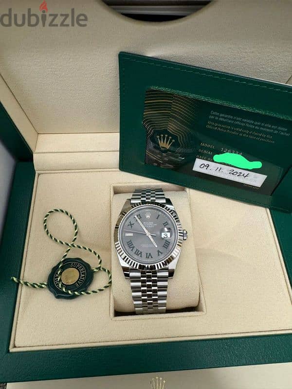 Datejust 41 stainless steel wimbledon brand new unworn 2