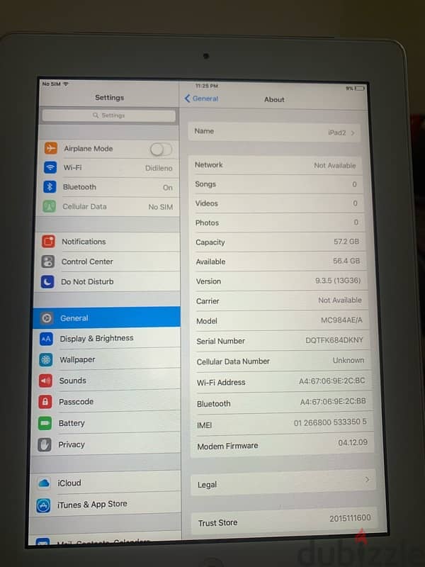 iPad 2 Wi-Fi + GSM 64 GB - آي باد حالة ممتازة (وأي فاي + شريحة) 3