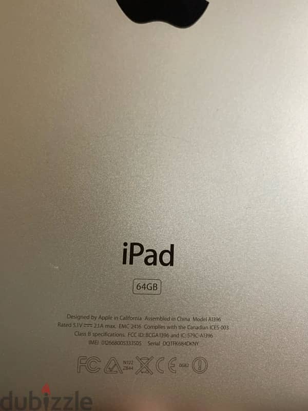 iPad 2 Wi-Fi + GSM 64 GB - آي باد حالة ممتازة (وأي فاي + شريحة) 8