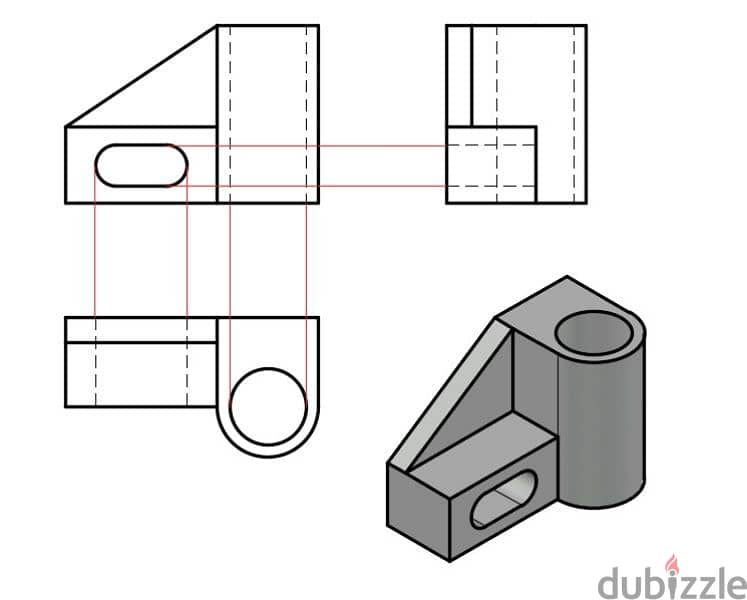 تعليم الرسم الهندسي بالاتوكاد 2d و 3d 2