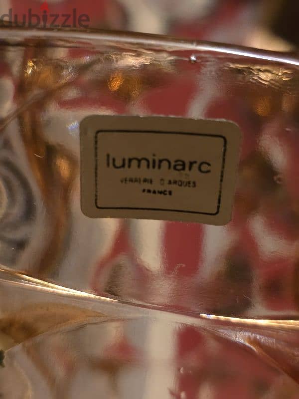 French Luminarc / Rose Crystal Vases 1