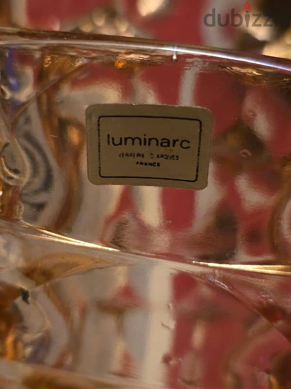 French Luminarc / Rose Crystal Vases 3