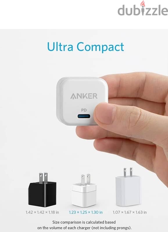 Anker 20 Watt رأس شاحن انكر اصلية 1