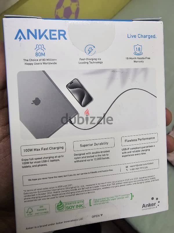 كابل انكر anker cable 100w 2