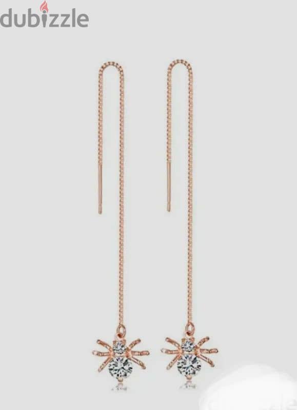 SPIDER CHAIN EARRINGS& NECKLACE 1