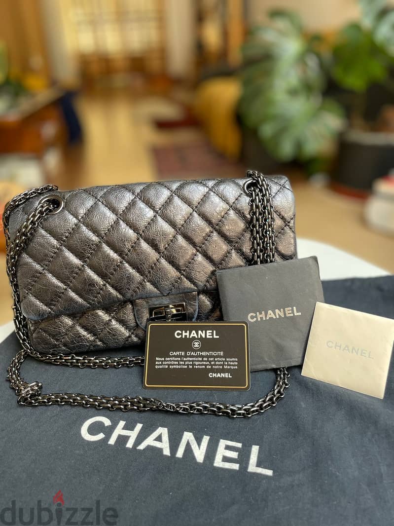 Used Chanel authentic leather handbag 1