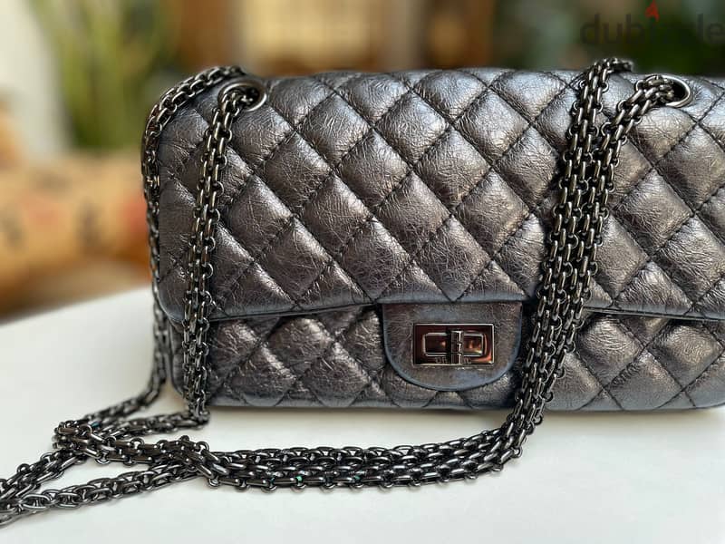 Used Chanel authentic leather handbag 2