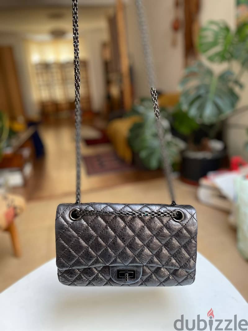 Used Chanel authentic leather handbag 4