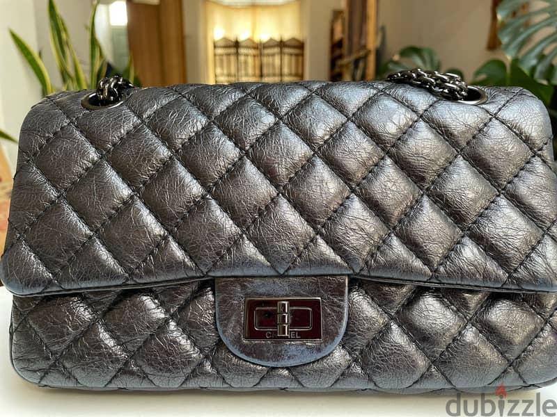 Used Chanel authentic leather handbag 7