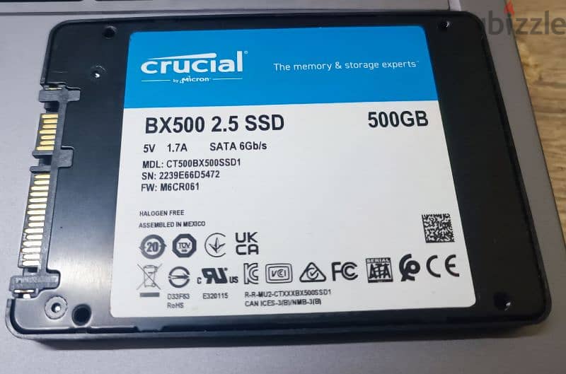 Crucial BX500 500GB 1