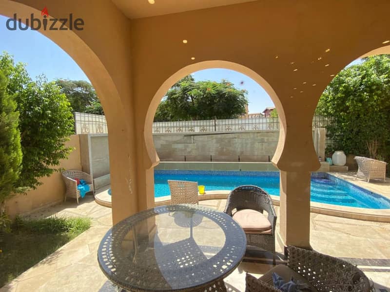 standalone villa for sale at hyde park new cairo | fully Finished & furnished | private pool | prime location | Ready to move 0