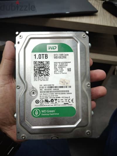 هارد HDD ويسترن ديجيتال 1 تيرا بايت استعمال اقل من شهر