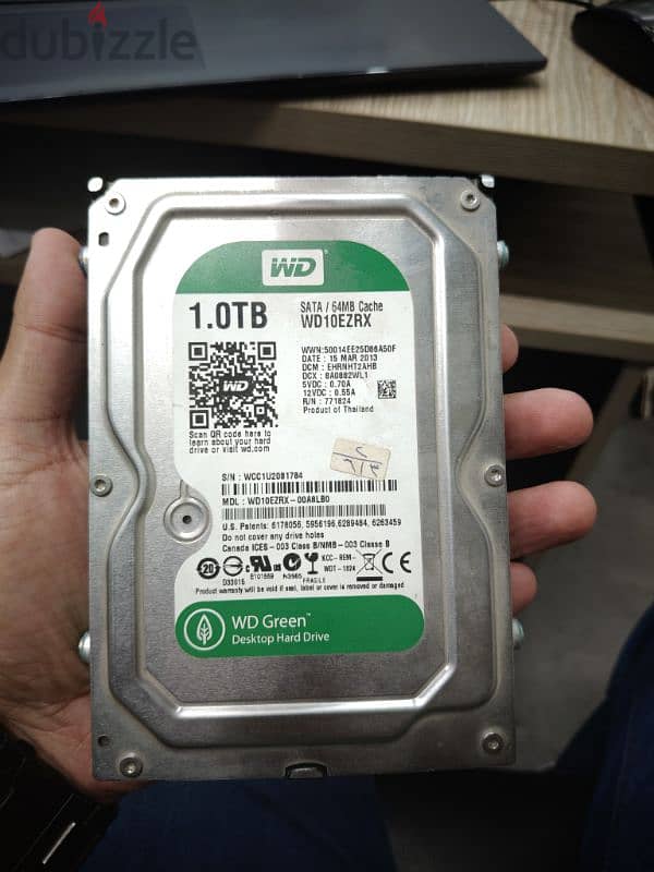 هارد HDD ويسترن ديجيتال 1 تيرا بايت استعمال اقل من شهر 0