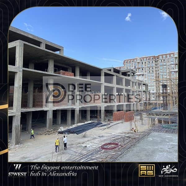 Shop for sale in Sawary Mall on the lake and the Alexandria walkway, area 66 square meters, with a down payment of only 25% and the rest over 6 years 0