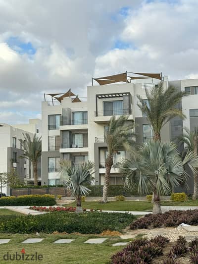 شقة بجاردن متشطبة مساحة كبيرة في بالم باركس - palm parks شركة بالم هيلز بالتقسيط