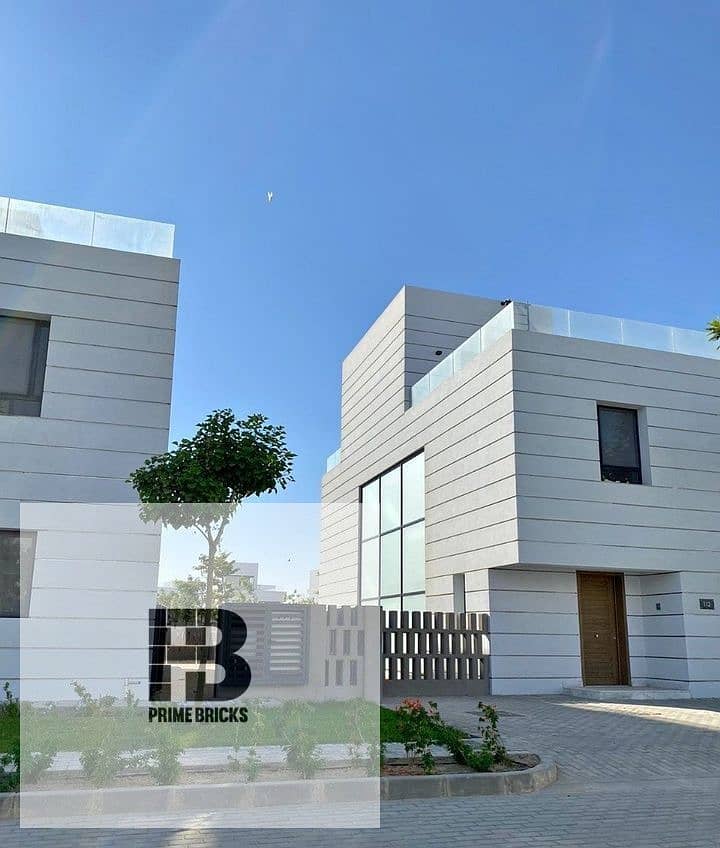 For sale, a 350-meter villa (fully finished), with a down payment of one million, in Al Burouj Compound, in installments 0