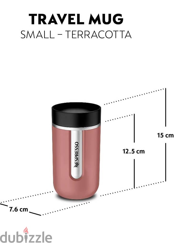 Nespresso Travel Mug Terracotta Thermal Mug Insulated Mug Leak-Proof 3