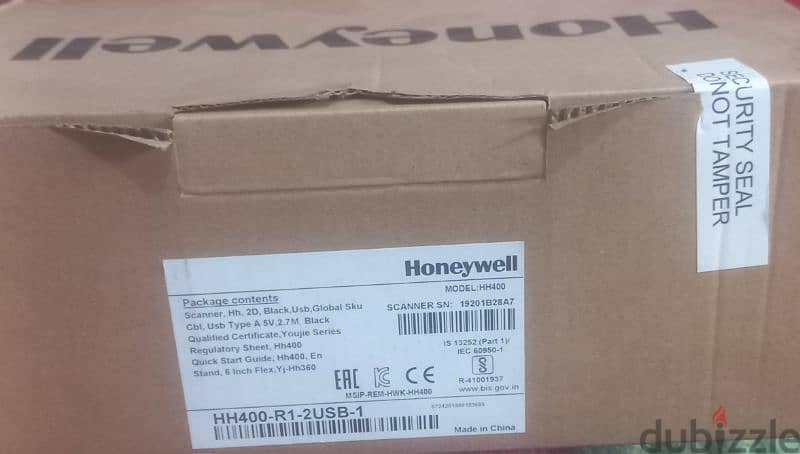 Honeywell scanner 2