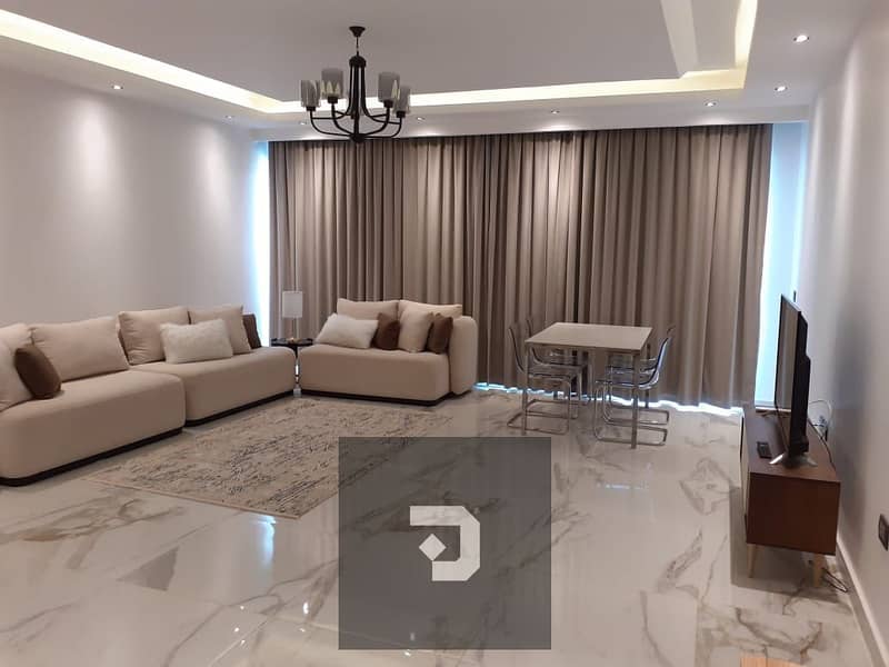 شقة للايجار مفروشه بالكامل فيو جاردن في كمبوند ليك فيو ريزيدنس _Lake view Residence 0