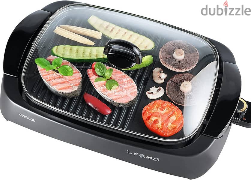 شواية كينوود 1700 واط بالكرتونه جديدة ـ Kenwood Health Grill 1700 5