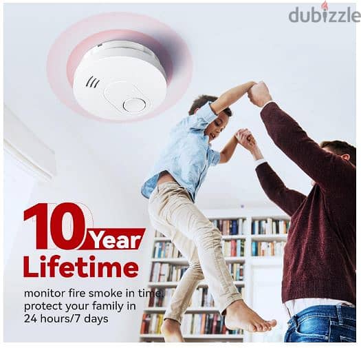 SITERLINK Fire Smoke Detector Alarm  انذار حريق 4