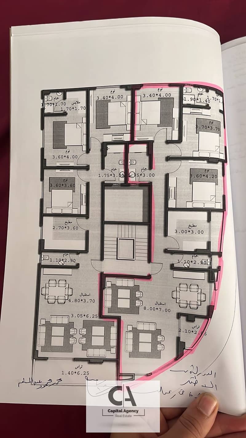 Apartment for sale in Andalusia, 183 sqm, semi-finished, prime location on two corners, 25 meter corner and 70 meter corner, in front of Katameya Dune 0