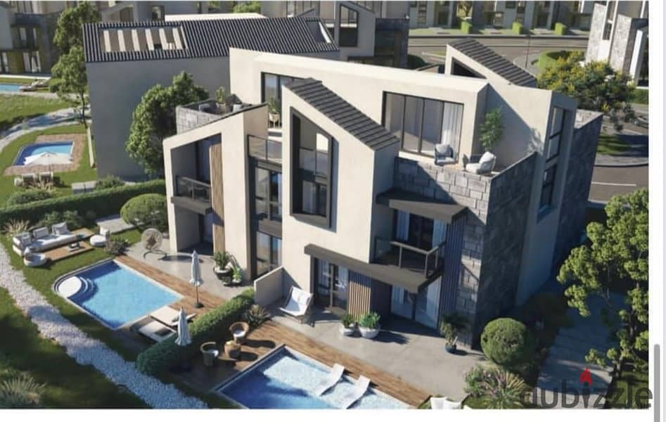 Townhouse in installments, Lagoon view, Sheikh Zayed, next to Palm Parks, on Dahshur link 0