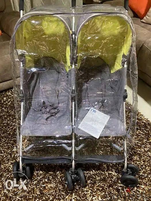 Double Stroller - Mothercare Original - عربية أطفال تؤام 0