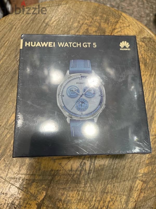 Huawei GT 5 Blue جديدة متبرشمة بضمان الوكيل 0