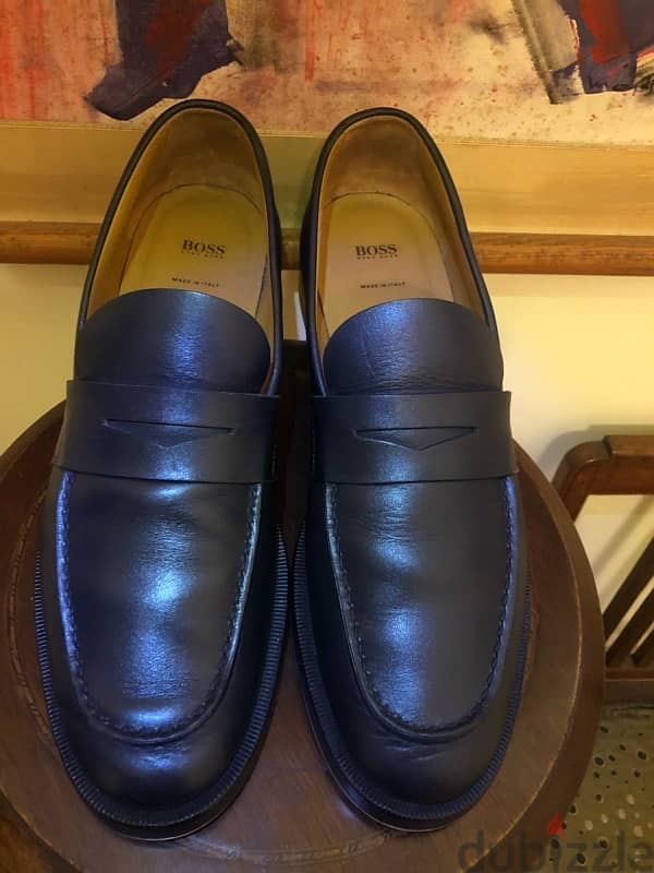 HUGO BOSS LOAFERS, Mod. Rebel_Loaf_bc, Size 8 us Dark Blue 2