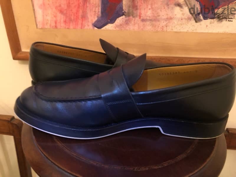 HUGO BOSS LOAFERS, Mod. Rebel_Loaf_bc, Size 8 us Dark Blue 4