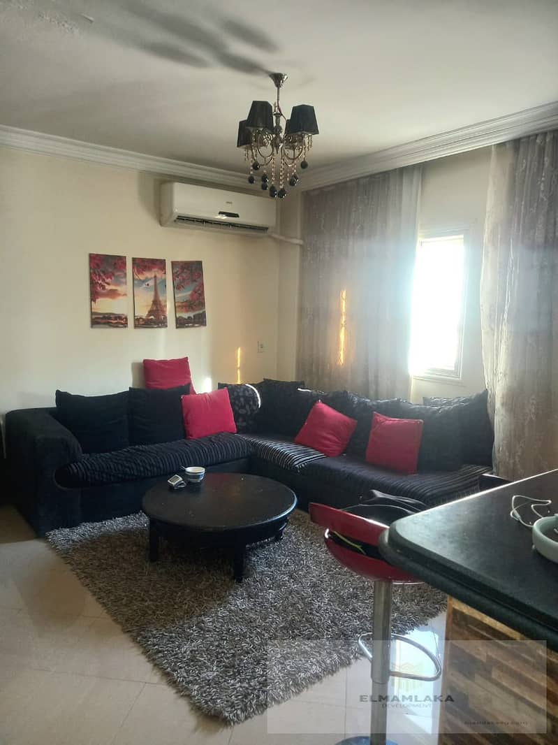 Apartment for sale, 195 sqm, 1st floor, 3 bedrooms, Saudi Street, District 7, furnished with natural gas 0