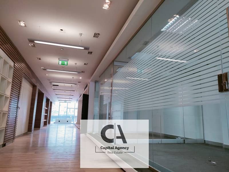 Administrative office for rent 350 square meters in the first gas area - finished with air conditioners - Fifth Settlement 0