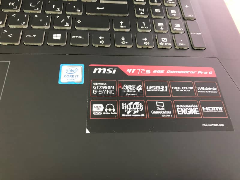 MSI GT72S 6QE Dominator Pro G Gaming Notebook 2