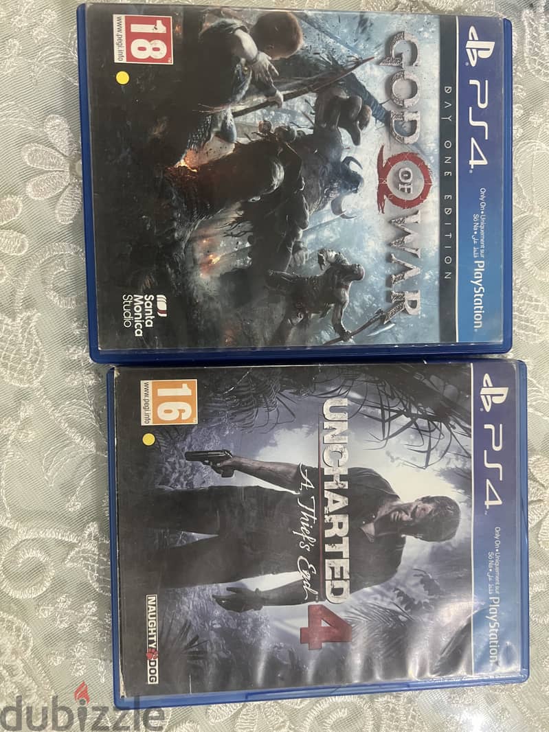 God of war & Uncharted 4 0