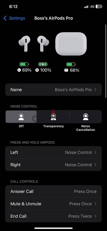 apple airpods pro with noise cancellation