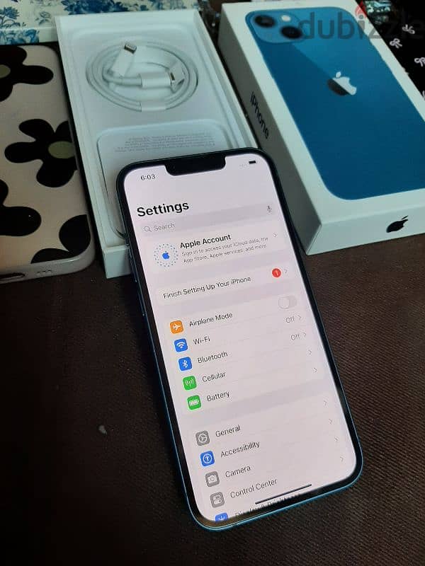 ايفون 13 ازرق 128 جيجا 5